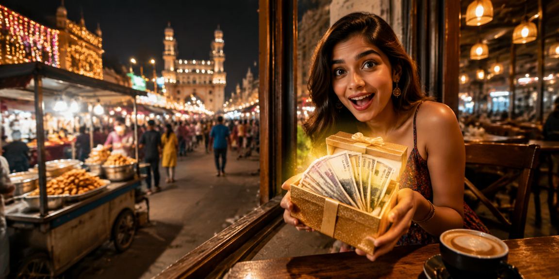 Busy night market in India with people betting and socializing