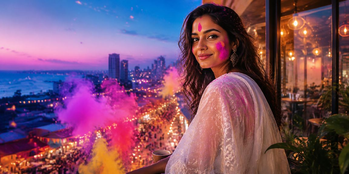 Joyful Holi festival in India with casino and betting